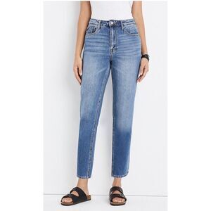 Kancan Maurice's‎ High Rise Non-Stretch Mom Jean Distressed Sz 32 Tapered Leg